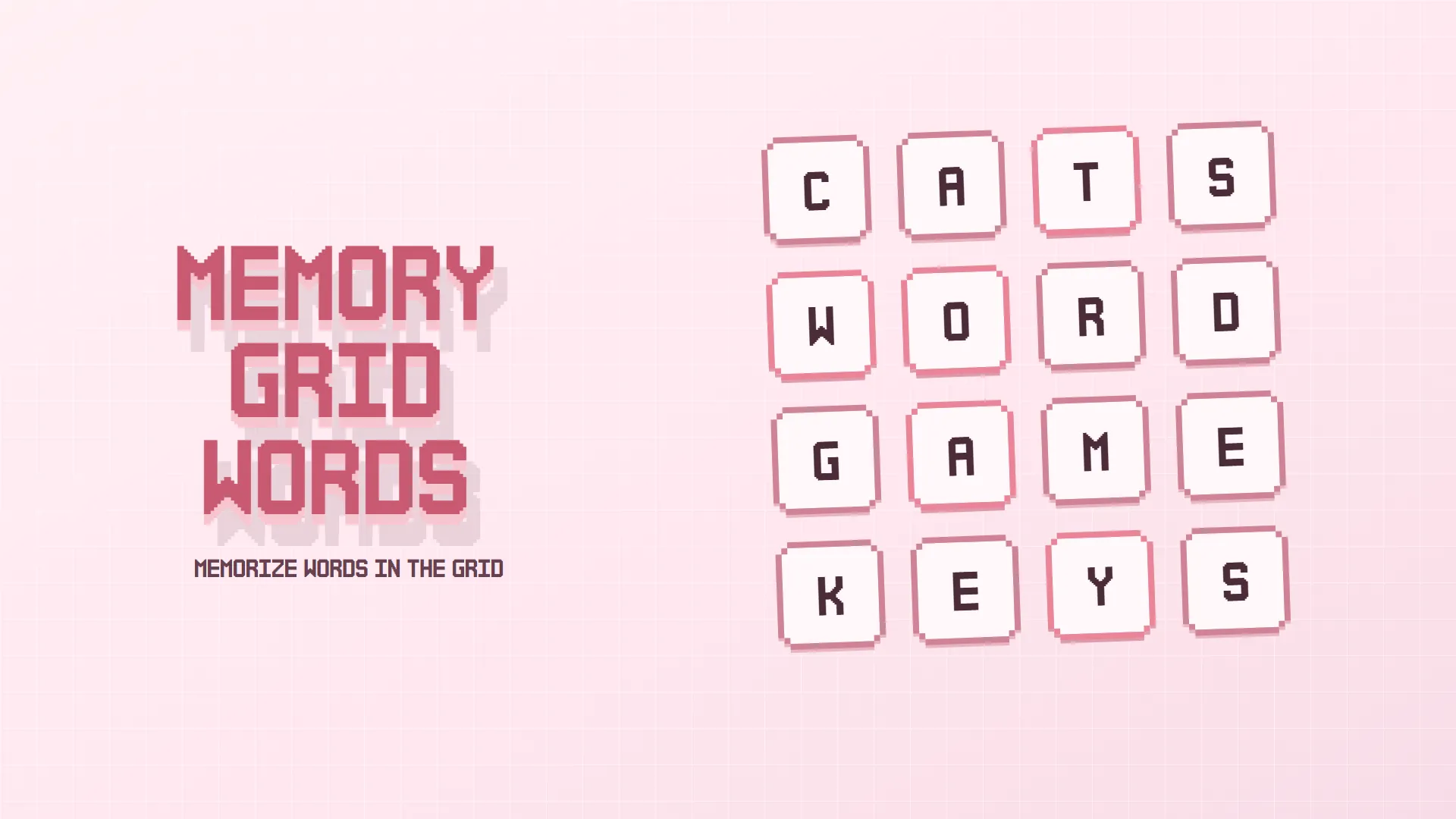 Memory Grid Words