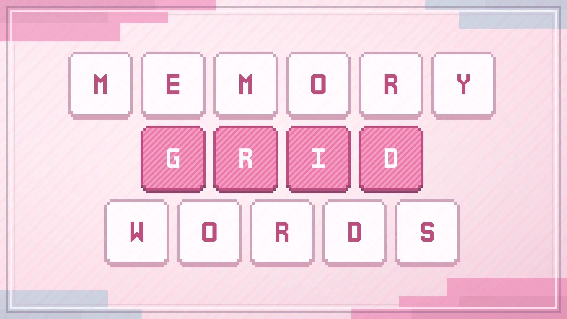 Memory Grid Words